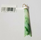 Rise Green Jade & 916 Gold Pendant 51.23mm