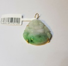 Buddha Type-A Jade 916 Gold Pendant 35.92mm