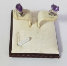 Amethyst Oval Earrings  0586-98