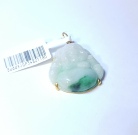 Buddha Type-A Jade 916 Gold Pendant 34.82mm