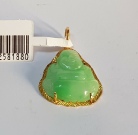 Buddha Jade 916 Gold Pendant 25.81mm