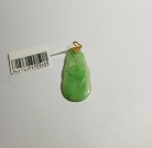 Ruyi Green Jade & 916 Gold Pendant 49.88mm