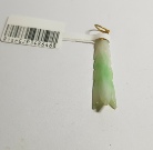 Rise Green Jade & 916 Gold Pendant 34.86MM