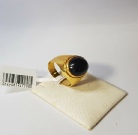 Onxy & 916 Gold Ring 17.27MM