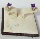 Amethyst Oval Earrings  0586-98