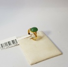 Oval Shaped Jade & 916 Gold Ring 17.11mm