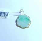 Rich Green Jade & 916 Gold Pendant 21.97mm