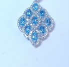 9 Blue Topaz Pendant 2913