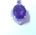 Amethyst Oval Pendant 2125-385