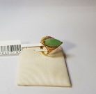 Oblong Jade 916 Gold Ring 17.80mm