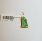 Longevity Vintage Jade & 916 Gold Pendant 26.05mm