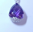 Amethyst Water Drop Pendant 2129-498